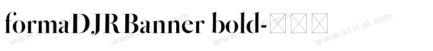 formaDJRBanner bold字体转换